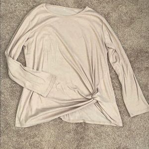 Tan Long Sleeve Top